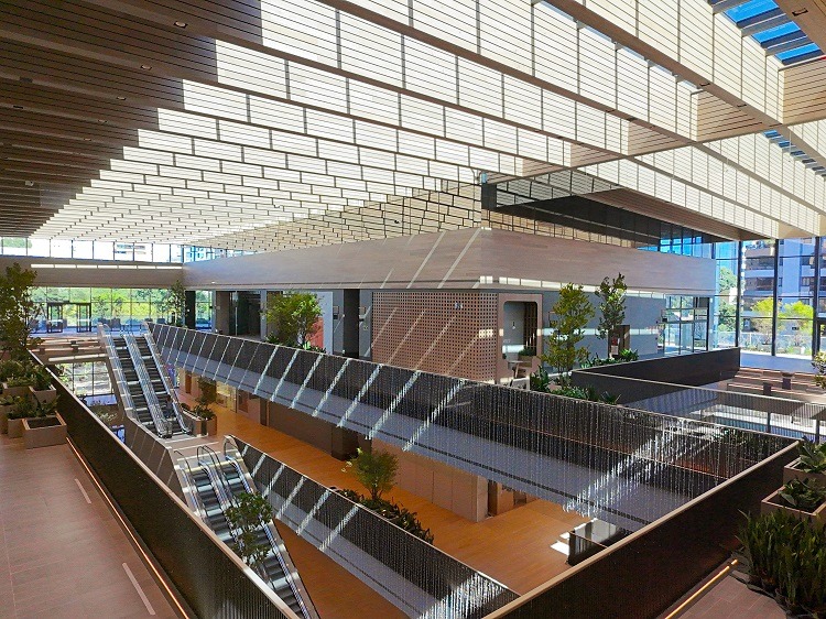 A fluidez do projeto em parte vem da luz natural e do pé-direito