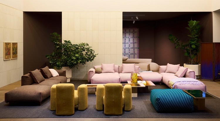 Ambiente da Moroso durante a MDW 2026 (foto Divulgação Moroso)